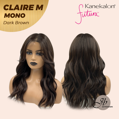 [PRE-ORDER] JBEXTENSION CLAIRE MONO DARK BROWN Partial Monofilament Wig 22 Inches Dark Brown Partial Mono Lace Glueless Wig CLAIRE MONO DARK BROWN【BENDY EAR TABS】 Alexwigs