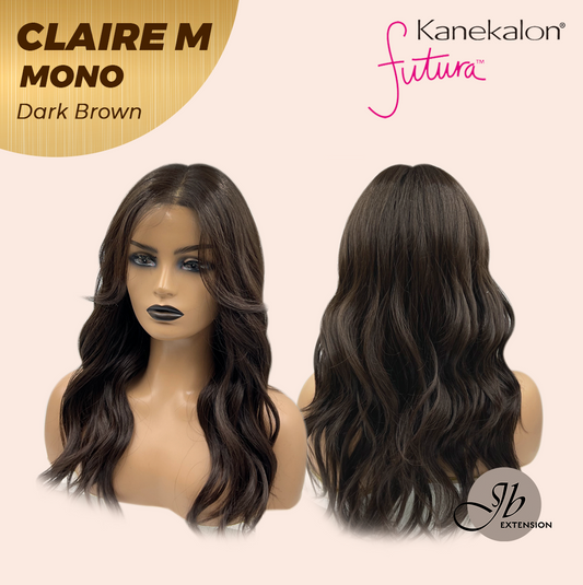 [PRE-ORDER] JBEXTENSION CLAIRE MONO DARK BROWN Partial Monofilament Wig 22 Inches Dark Brown Partial Mono Lace Glueless Wig CLAIRE MONO DARK BROWN【BENDY EAR TABS】 Alexwigs