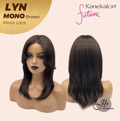 [PRE-ORDER] JBEXTENSION LYN MONO Partial Monofilament Wig 17 Inches Brown Partial Mono Lace Glueless Wig LYN MONO BROWN【BENDY EAR TABS】 Alexwigs