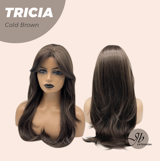 JBEXTENSION 23 Inches Curly Cold Brown Wig TRICIA COLD BROWN Alexwigs