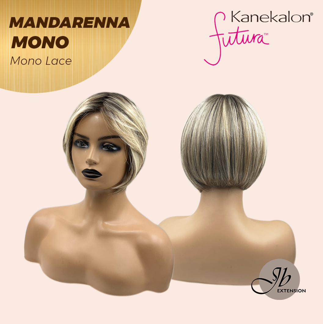 [PRE-ORDER] JBEXTENSION MANDARENNA MONO Monofilament Handmade Wig 6X5 Full Monofilament Hand Tied Top Wig 8 Inches Dark Blonde Mono Lace Handmade Futura Fiber Wig With Anti-slip Silicone Strips Glueless Wig MANDARENNA MONO【BENDY EAR TABS】 Alexwigs