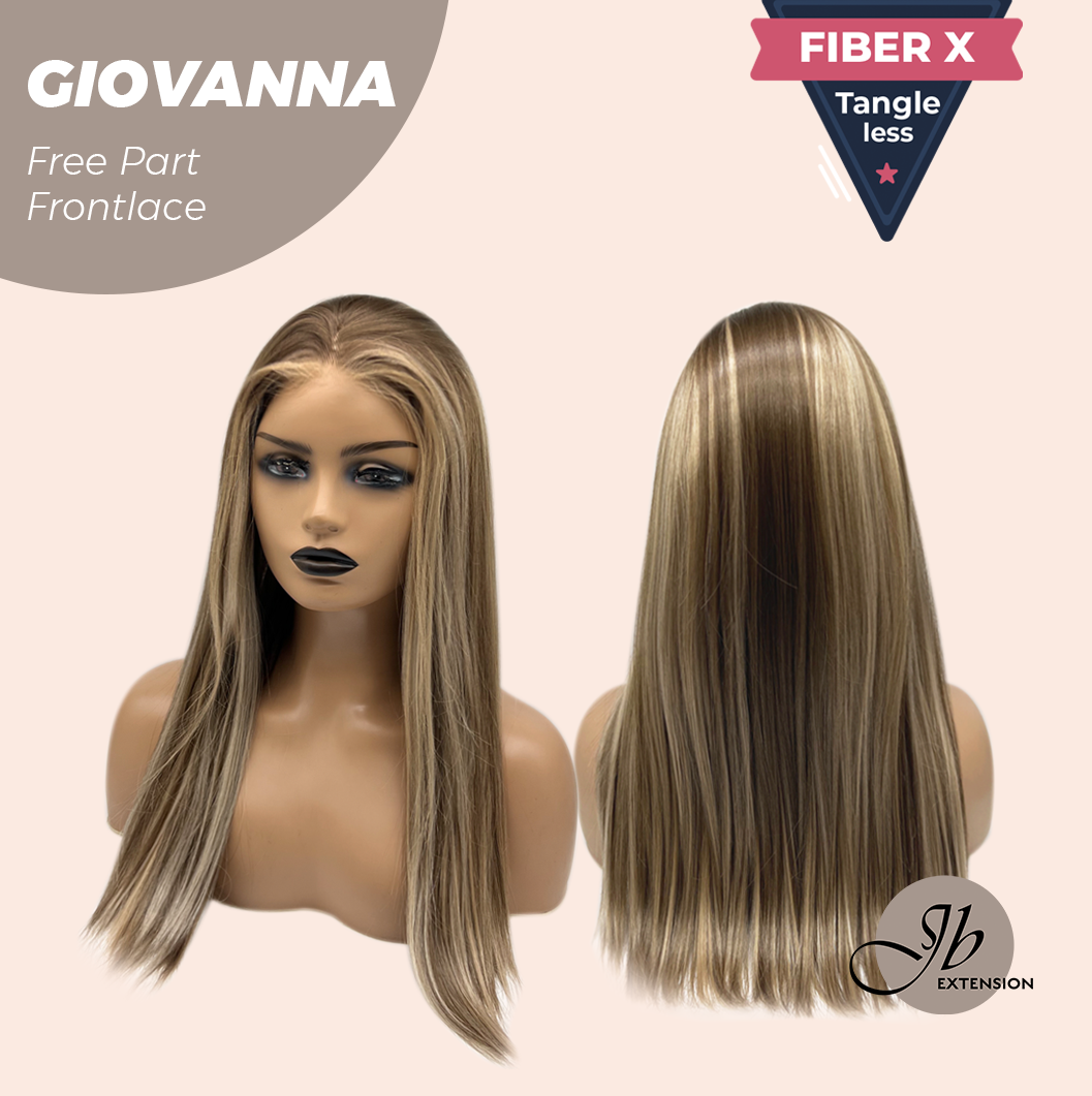 [PRE-ORDER] JBEXTENSION 22 Inches Mix Blonde Straight Fiber X, Tangle Less Pre-Cut Free Part Frontlae Glueless Wig GIOVANNA Alexwigs