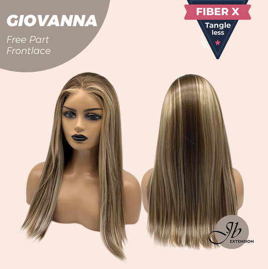 [PRE-ORDER] JBEXTENSION 22 Inches Mix Blonde Straight Fiber X, Tangle Less Pre-Cut Free Part Frontlae Glueless Wig GIOVANNA Alexwigs