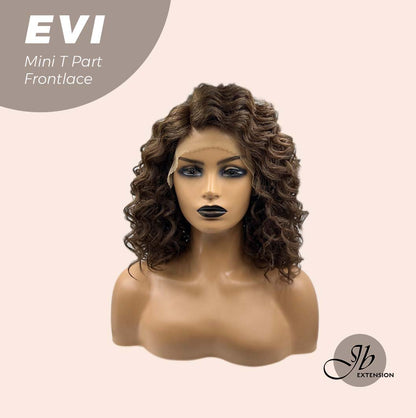 [PRE-ORDER] JBEXTENSION 15 Inches Deep Curly Brown Side Part Mini T Part Frontlace Glueless Wig EVI Alexwigs