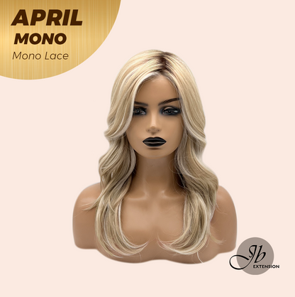 [PRE-ORDER] JBEXTENSION APRIL MONO Monofilament Handmade Wig 6X5 Full Monofilament Hand Tied Top Wig 18 Inches Mix Blonde Mono Lace Wig With Anti-slip Silicone Strips Glueless Wig APRIL MONO MIX BLONDE【BENDY EAR TABS】 Alexwigs