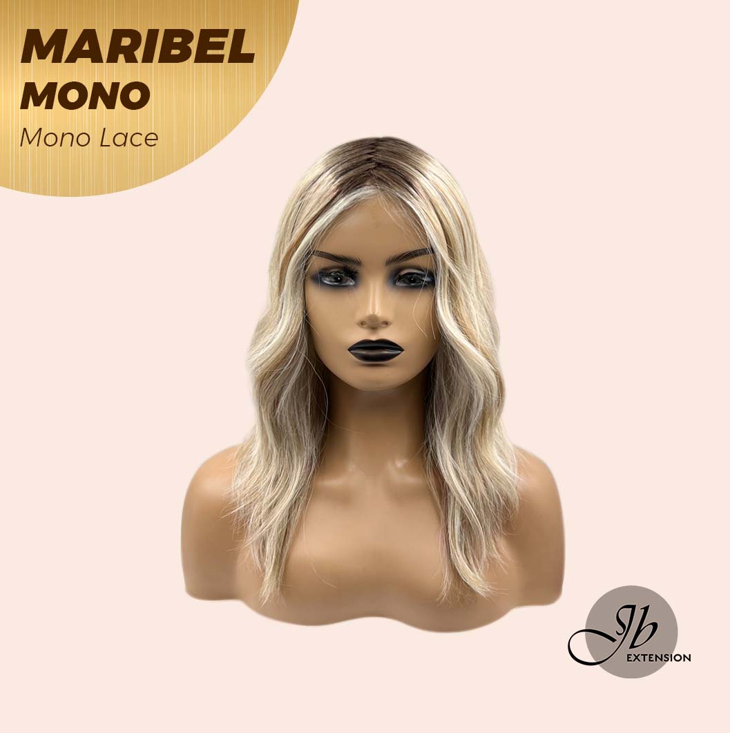 [PRE-ORDER] JBEXTENSION MARIBEL MONO Monofilament Handmade Wig 6X5 Full Monofilament Hand Tied Top Wig 16 Inches Blonde With Dark Root Wave Mono Lace Wig With Anti-slip Silicone Strips Glueless Wig Maribel Mono【BENDY EAR TABS】 Alexwigs