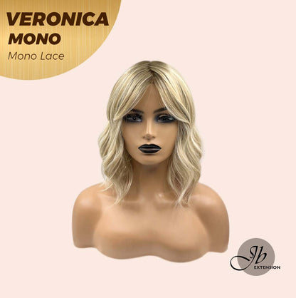 [PRE-ORDER] JBEXTENSION VERONICA MONO Monofilament Handmade Wig 6X5 Full Monofilament Hand Tied Top Wig 12 Inches Blonde Wave Mono Lace Wig With Anti-slip Silicone Strips Glueless Wig VERONICA MONO【BENDY EAR TABS】 Alexwigs
