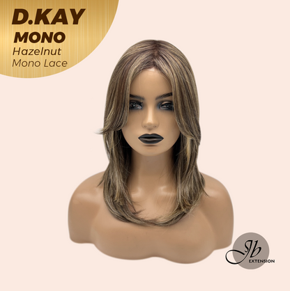 [PRE-ORDER] JBEXTENSION D.KAY MONO Partial Monofilament Wig 18 Inches Hazelnut Partial Mono Lace Glueless Women Fashion Wig D.KAY MONO HAZELNUT【BENDY EAR TABS】 Alexwigs