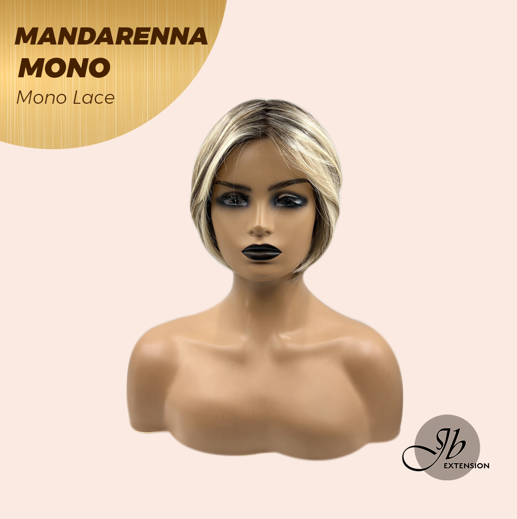 [PRE-ORDER] JBEXTENSION MANDARENNA MONO Monofilament Handmade Wig 6X5 Full Monofilament Hand Tied Top Wig 8 Inches Dark Blonde Mono Lace Handmade Futura Fiber Wig With Anti-slip Silicone Strips Glueless Wig MANDARENNA MONO【BENDY EAR TABS】 Alexwigs