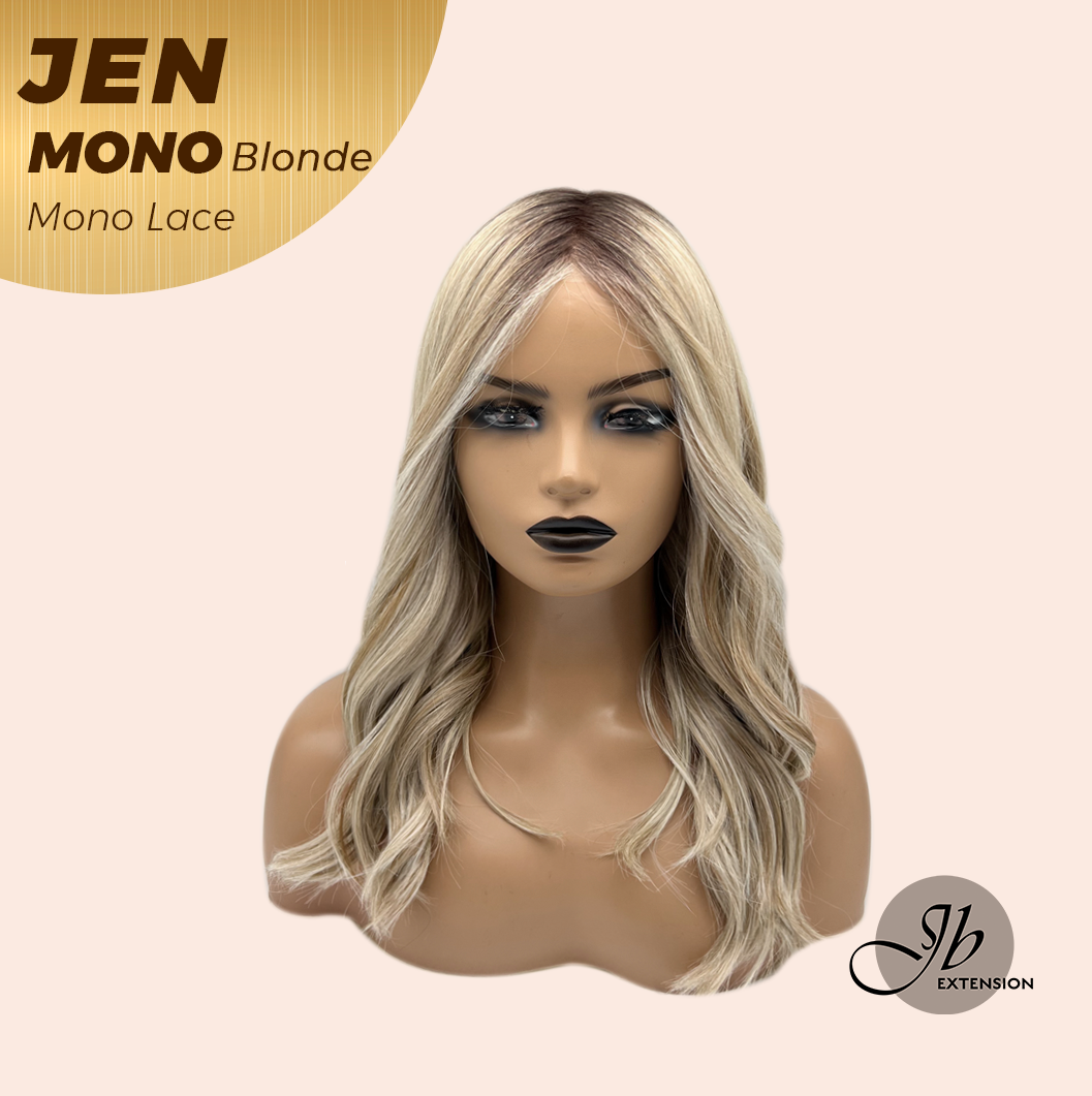 [PRE-ORDER] JBEXTENSION JEN MONO Monofilament Handmade Wig 6X5 Full Monofilament Hand Tied Top Wig 18 Inches Blonde Mono Lace Wig With Anti-slip Silicone Strips Glueless Wig JEN MONO BLONDE【BENDY EAR TABS】 Alexwigs