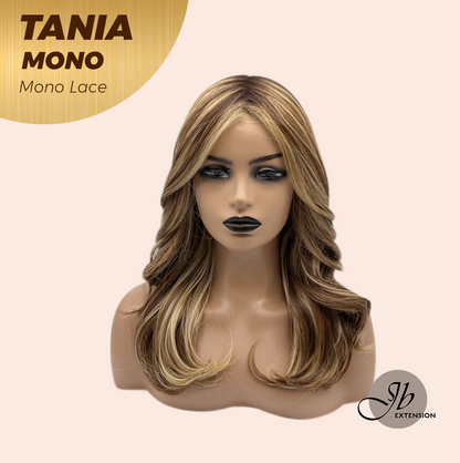 [PRE-ORDER] JBEXTENSION TANIA MONO Monofilament Handmade Wig 6X5 Full Monofilament Hand Tied Top Wig 18 Inches Butter Cream Mono Lace Wig With Anti-slip Silicone Strips Glueless Wig TANIA MONO【BENDY EAR TABS】 Alexwigs