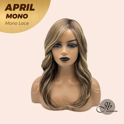 [PRE-ORDER] JBEXTENSION APRIL MONO Monofilament Handmade Wig 6X5 Full Monofilament Hand Tied Top Wig 18 Inches Hazelnut Mono Lace Wig With Anti-slip Silicone Strips Glueless Wig APRIL MONO HAZELNUT【BENDY EAR TABS】 Alexwigs