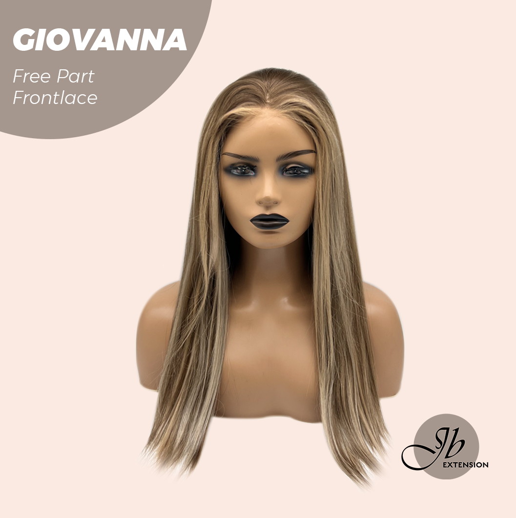 [PRE-ORDER] JBEXTENSION 22 Inches Mix Blonde Straight Fiber X, Tangle Less Pre-Cut Free Part Frontlae Glueless Wig GIOVANNA Alexwigs