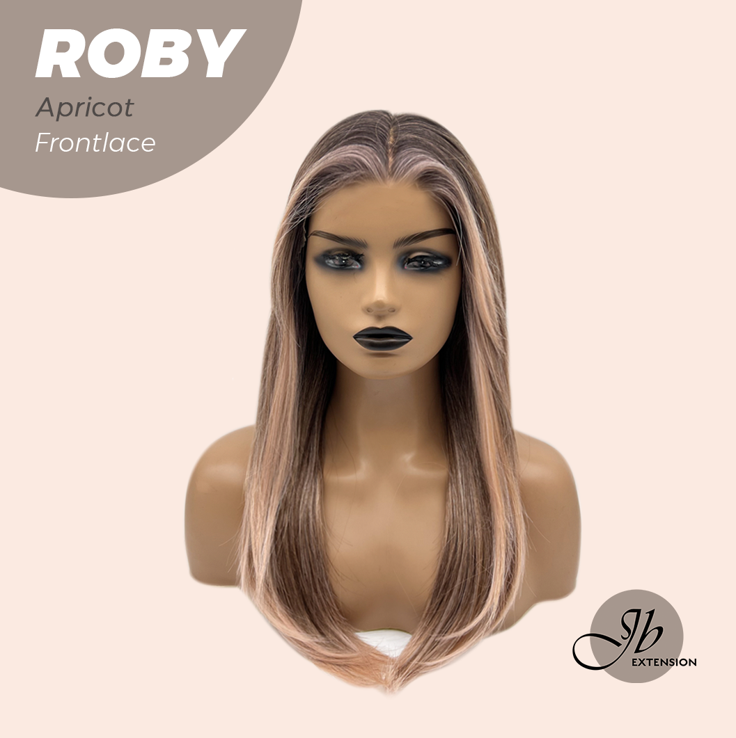 JBEXTENSION 22 Inches Apricot Women Pre-Cut Frontlace Glueless Wig ROBY APRICOT Alexwigs