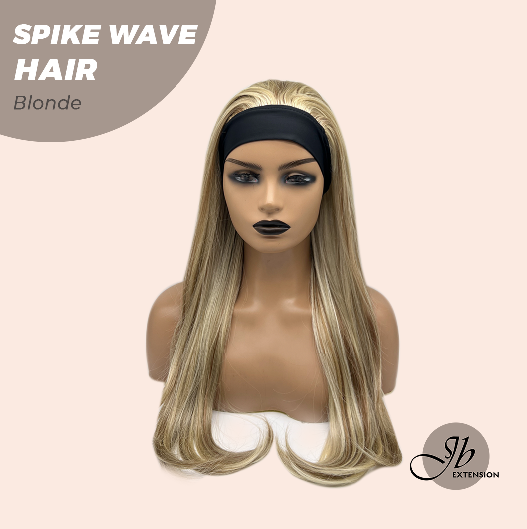 JBEXTENSION 24 Inches Long Curly Hair Blonde Headband Wig SPIKE WAVE HAIR - BLONDE Alexwigs