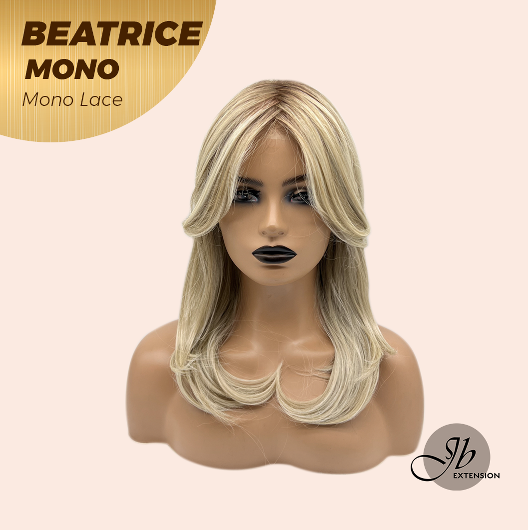 [PRE-ORDER] JBEXTENSION BEATRICE MONO Monofilament Handmade Wig 6X5 Full Monofilament Hand Tied Top Wig 17 Inches Golden Blonde Mono Lace Wig Glueless Wig BEATRICE MONO【BENDY EAR TABS】 Alexwigs
