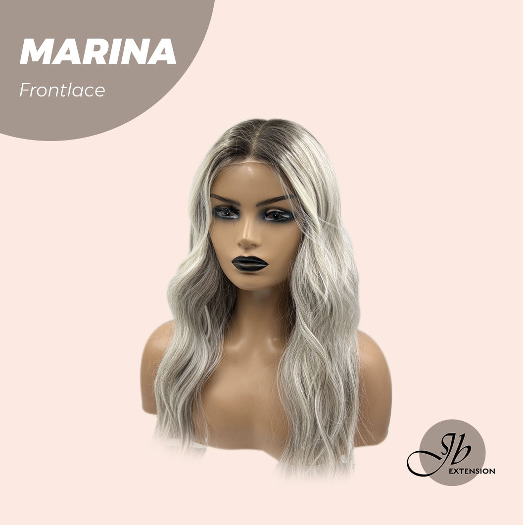 JBEXTENSION 20 Inches Silver Color Wave Pre-Cut Frontlace Glueless Wig MARINA Alexwigs