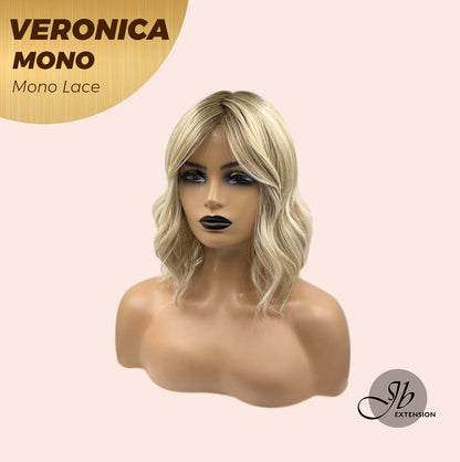 [PRE-ORDER] JBEXTENSION VERONICA MONO Monofilament Handmade Wig 6X5 Full Monofilament Hand Tied Top Wig 12 Inches Blonde Wave Mono Lace Wig With Anti-slip Silicone Strips Glueless Wig VERONICA MONO【BENDY EAR TABS】 Alexwigs