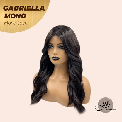 [PRE-ORDER] JBEXTENSION GABRIELLA MONO Monofilament Handmade Wig 6X5 Full Monofilament Hand Tied Top Wig 20 Inches Black Wave Mono Lace Wig With Anti-slip Silicone Strips Glueless Wig GABRIELLA MONO【BENDY EAR TABS】 Alexwigs