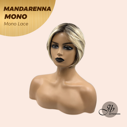 [PRE-ORDER] JBEXTENSION MANDARENNA MONO Monofilament Handmade Wig 6X5 Full Monofilament Hand Tied Top Wig 8 Inches Dark Blonde Mono Lace Handmade Futura Fiber Wig With Anti-slip Silicone Strips Glueless Wig MANDARENNA MONO【BENDY EAR TABS】 Alexwigs