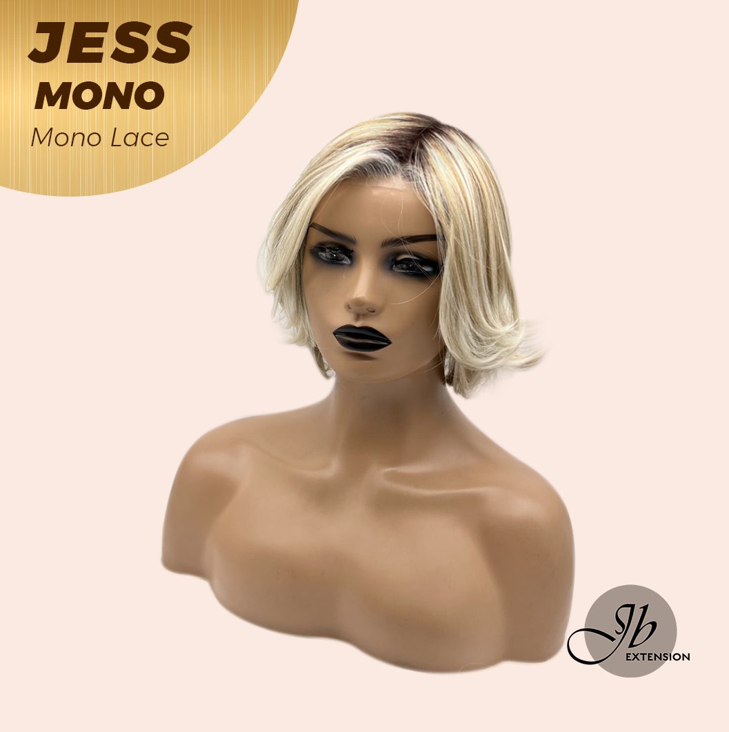 [PRE-ORDER] JBEXTENSION JESS MONO Monofilament Handmade Wig 6X5 Full Monofilament Hand Tied Top Wig 10 Inches Blonde Mono Lace Wig With Anti-slip Silicone Strips Glueless Wig JESS MONO【BENDY EAR TABS】 Alexwigs