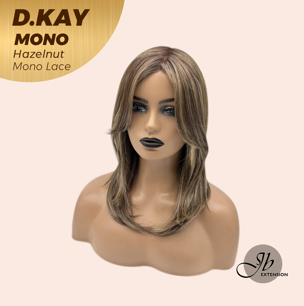 [PRE-ORDER] JBEXTENSION D.KAY MONO Partial Monofilament Wig 18 Inches Hazelnut Partial Mono Lace Glueless Women Fashion Wig D.KAY MONO HAZELNUT【BENDY EAR TABS】 Alexwigs