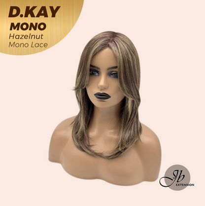 [PRE-ORDER] JBEXTENSION D.KAY MONO Partial Monofilament Wig 18 Inches Hazelnut Partial Mono Lace Glueless Women Fashion Wig D.KAY MONO HAZELNUT【BENDY EAR TABS】 Alexwigs