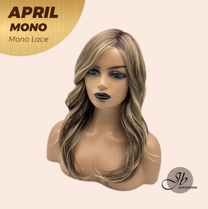 [PRE-ORDER] JBEXTENSION APRIL MONO Monofilament Handmade Wig 6X5 Full Monofilament Hand Tied Top Wig 18 Inches Hazelnut Mono Lace Wig With Anti-slip Silicone Strips Glueless Wig APRIL MONO HAZELNUT【BENDY EAR TABS】 Alexwigs
