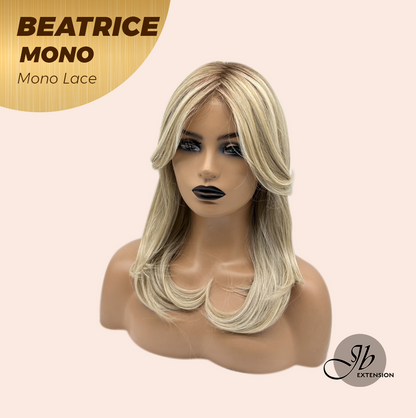 [PRE-ORDER] JBEXTENSION BEATRICE MONO Monofilament Handmade Wig 6X5 Full Monofilament Hand Tied Top Wig 17 Inches Golden Blonde Mono Lace Wig Glueless Wig BEATRICE MONO【BENDY EAR TABS】 Alexwigs
