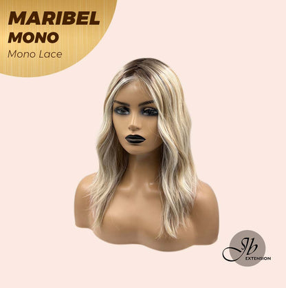 [PRE-ORDER] JBEXTENSION MARIBEL MONO Monofilament Handmade Wig 6X5 Full Monofilament Hand Tied Top Wig 16 Inches Blonde With Dark Root Wave Mono Lace Wig With Anti-slip Silicone Strips Glueless Wig Maribel Mono【BENDY EAR TABS】 Alexwigs