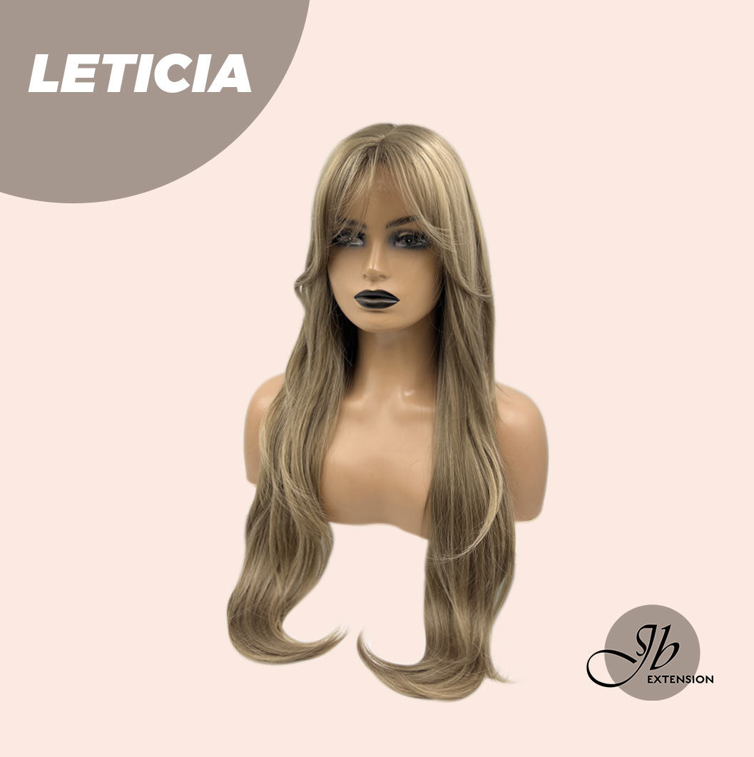 JBEXTENSION 26 Inches Hush Cut Brown Wig With Wispy Bangs LETICIA Alexwigs