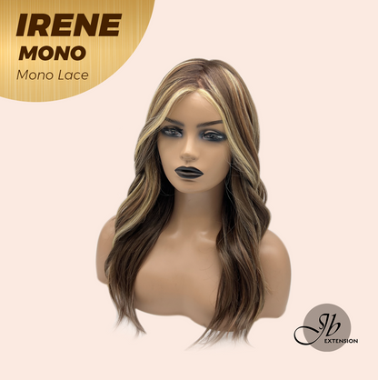 [PRE-ORDER] JBEXTENSION IRENE MONO Monofilament Handmade Wig 6X5 Full Monofilament Hand Tied Top Wig 19 Inches Hazelnut Curly Mono Lace Wig With Anti-slip Silicone Strips Glueless Wig IRENE MONO【BENDY EAR TABS】 Alexwigs
