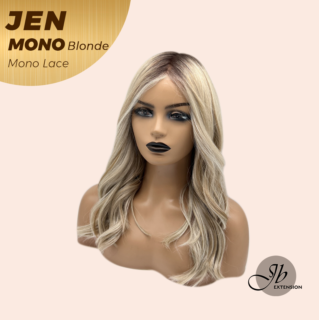 [PRE-ORDER] JBEXTENSION JEN MONO Monofilament Handmade Wig 6X5 Full Monofilament Hand Tied Top Wig 18 Inches Blonde Mono Lace Wig With Anti-slip Silicone Strips Glueless Wig JEN MONO BLONDE【BENDY EAR TABS】 Alexwigs
