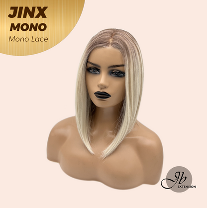 [PRE-ORDER] JBEXTENSION JINX MONO Monofilament Handmade Wig 6X5 Full Monofilament Hand Tied Top Wig 12 Inches Blonde Mono Lace Wig With Anti-slip Silicone Strips Glueless Wig JINX MONO【BENDY EAR TABS】 Alexwigs