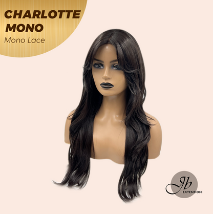 [PRE-ORDER] JBEXTENSION CHARLOTTE MONO Partial Monofilament Wig 22 Inches Natural Black Partial Mono Lace Glueless Wig CHARLOTTE MONO【BENDY EAR TABS】 Alexwigs