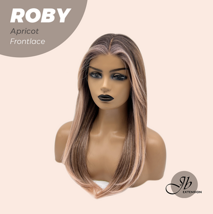JBEXTENSION 22 Inches Apricot Women Pre-Cut Frontlace Glueless Wig ROBY APRICOT Alexwigs