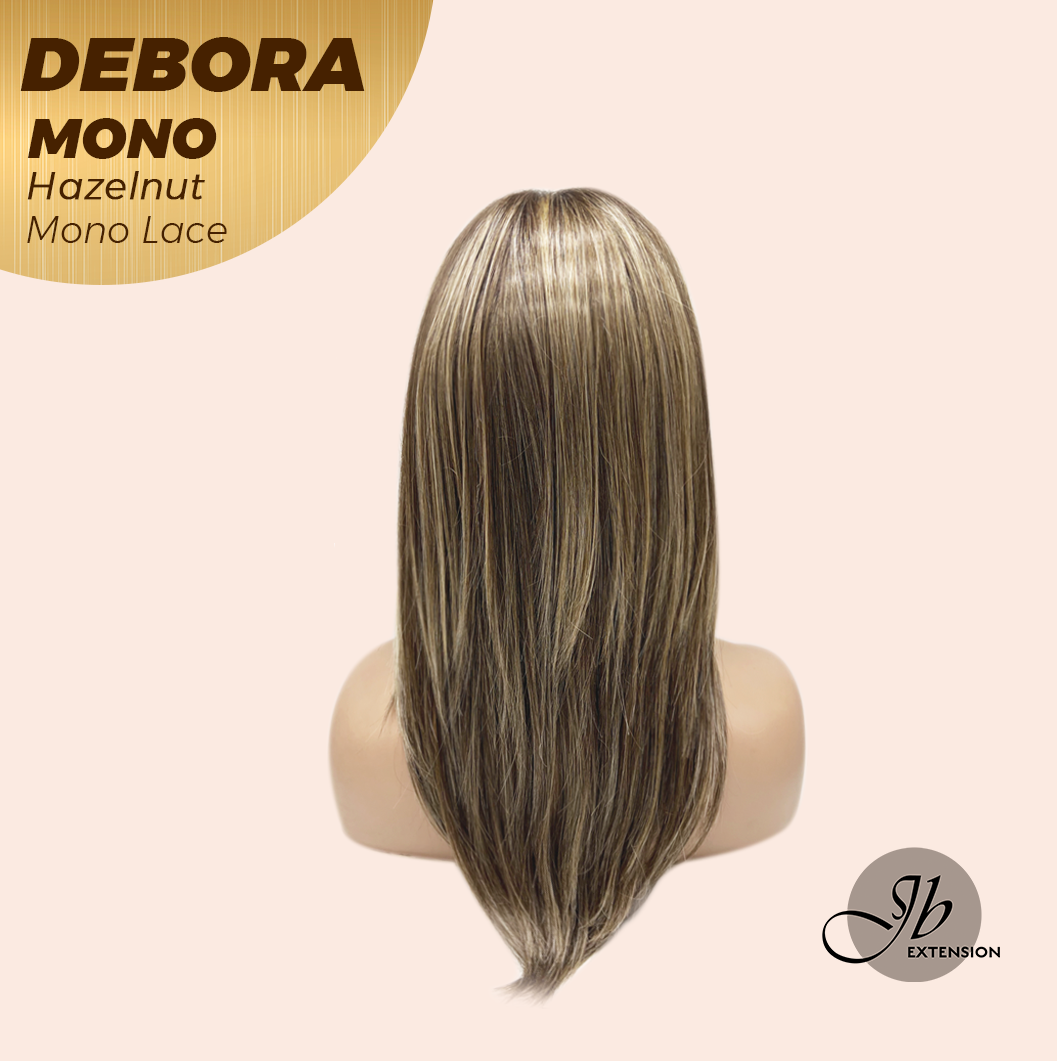 [PRE-ORDER] JBEXTENSION DEBORA MONO Monofilament Handmade Wig 6X5 Full Monofilament Hand Tied Top Wig 20 Inches Hazelnut Mono Lace Wig With Anti-slip Silicone Strips Glueless Wig DEBORA MONO HAZELNUT【BENDY EAR TABS】 Alexwigs