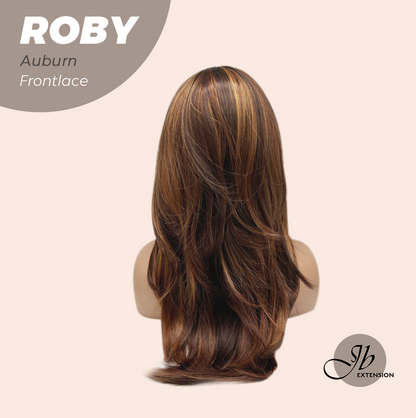 JBEXTENSION 22 Inches Auburn with Highlight Women Pre-Cut Frontlace Glueless Wig ROBY AUBURN Alexwigs
