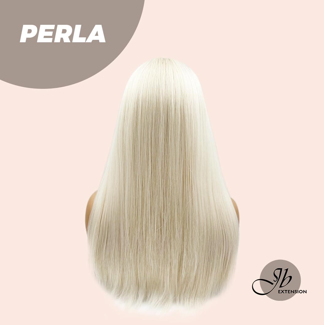 JBEXTENSION 24 Inches White Straight Wig With Bangs PERLA Alexwigs
