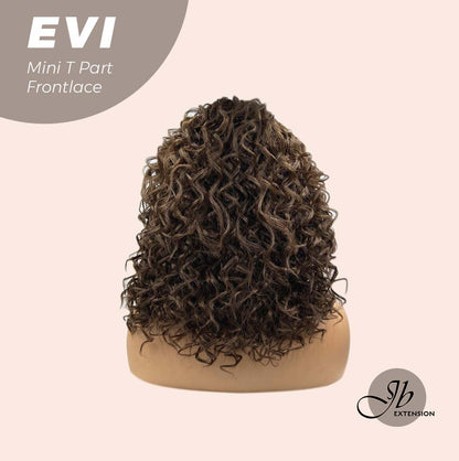 [PRE-ORDER] Nichole's Selection -15 Inches Deep Curly Brown Side Part Mini T Part Frontlace Glueless Wig EVI Alexwigs