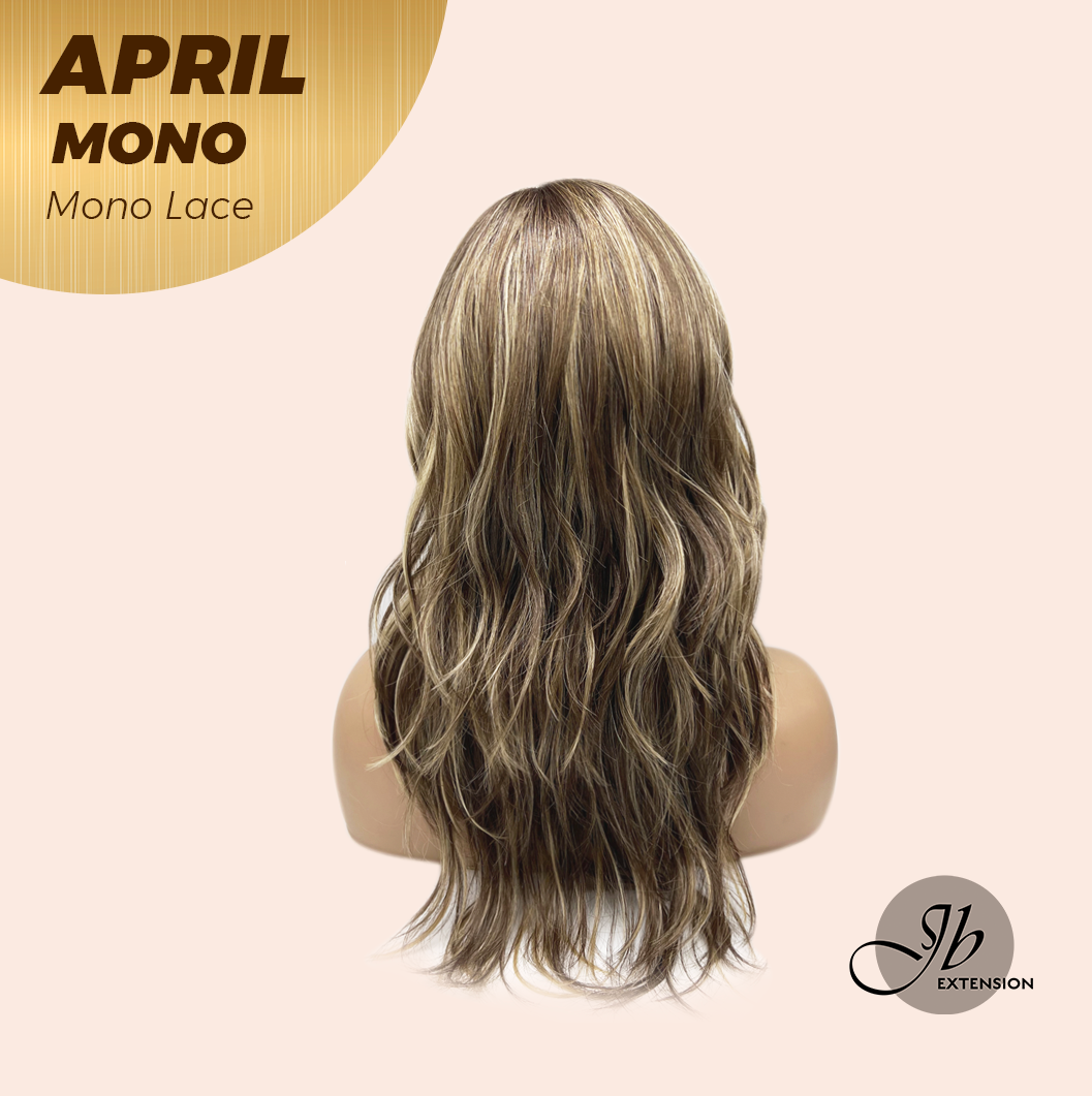 [PRE-ORDER] JBEXTENSION APRIL MONO Monofilament Handmade Wig 6X5 Full Monofilament Hand Tied Top Wig 18 Inches Hazelnut Mono Lace Wig With Anti-slip Silicone Strips Glueless Wig APRIL MONO HAZELNUT【BENDY EAR TABS】 Alexwigs