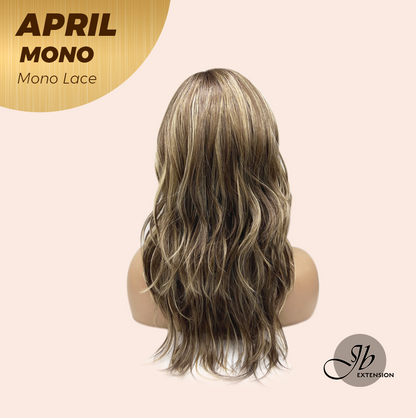 [PRE-ORDER] JBEXTENSION APRIL MONO Monofilament Handmade Wig 6X5 Full Monofilament Hand Tied Top Wig 18 Inches Hazelnut Mono Lace Wig With Anti-slip Silicone Strips Glueless Wig APRIL MONO HAZELNUT【BENDY EAR TABS】 Alexwigs