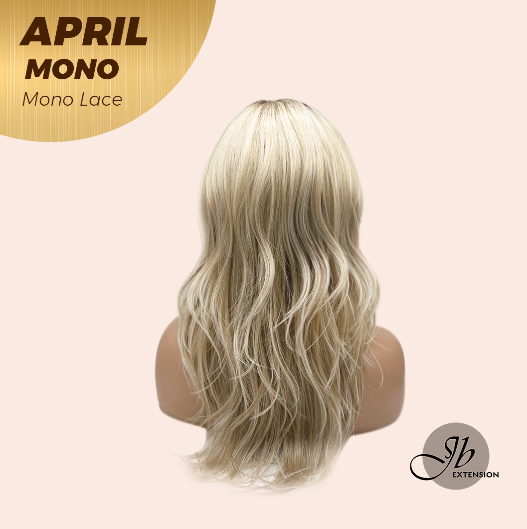 [PRE-ORDER] JBEXTENSION APRIL MONO Monofilament Handmade Wig 6X5 Full Monofilament Hand Tied Top Wig 18 Inches Mix Blonde Mono Lace Wig With Anti-slip Silicone Strips Glueless Wig APRIL MONO MIX BLONDE【BENDY EAR TABS】 Alexwigs