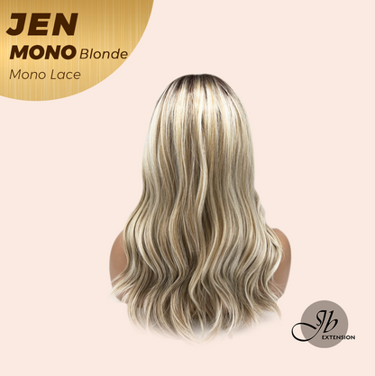 [PRE-ORDER] JBEXTENSION JEN MONO Monofilament Handmade Wig 6X5 Full Monofilament Hand Tied Top Wig 18 Inches Blonde Mono Lace Wig With Anti-slip Silicone Strips Glueless Wig JEN MONO BLONDE【BENDY EAR TABS】 Alexwigs