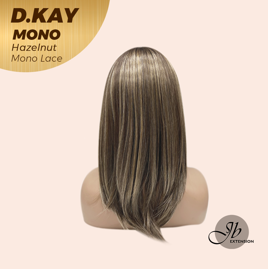 [PRE-ORDER] JBEXTENSION D.KAY MONO Partial Monofilament Wig 18 Inches Hazelnut Partial Mono Lace Glueless Women Fashion Wig D.KAY MONO HAZELNUT【BENDY EAR TABS】 Alexwigs
