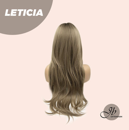 JBEXTENSION 26 Inches Hush Cut Brown Wig With Wispy Bangs LETICIA Alexwigs