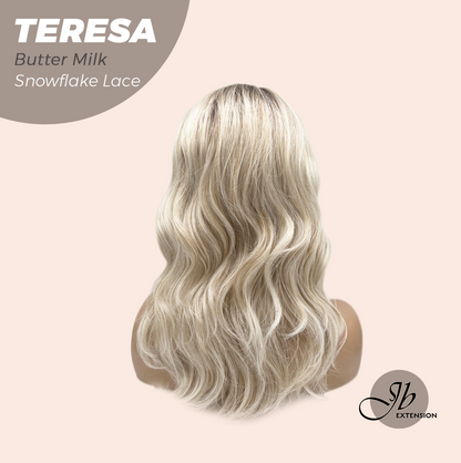 [PRE-ORDER] JBEXTENSION 18 Inches Butter Milk Pre-Cut Snowflake Lace Frontlace Glueless Wig TERESA BUTTER MILK【PERMATEASE】【BENDY EAR TABS】 Alexwigs