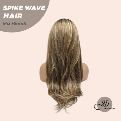 JBEXTENSION 24 Inches Long Curly Hair Mix Blonde Headband Wig SPIKE WAVE HAIR - MIX BLONDE Alexwigs