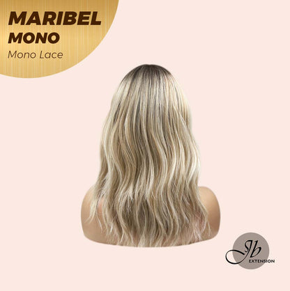 [PRE-ORDER] JBEXTENSION MARIBEL MONO Monofilament Handmade Wig 6X5 Full Monofilament Hand Tied Top Wig 16 Inches Blonde With Dark Root Wave Mono Lace Wig With Anti-slip Silicone Strips Glueless Wig Maribel Mono【BENDY EAR TABS】 Alexwigs
