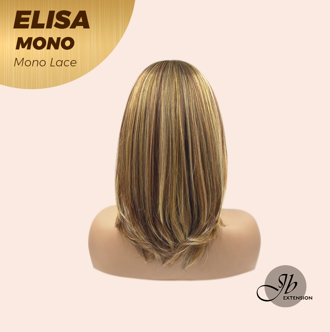 [PRE-ORDER] HOT OF SEASON - JBEXTENSION ELISA MONO Monofilament Handmade Wig 6X5 Full Monofilament Hand Tied Top Wig 16 Inches Crème Caramel Mono Lace Wig With Anti-slip Silicone Strips Glueless Wig ELISA MONO【BENDY EAR TABS】 Alexwigs